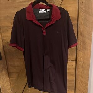 Calvin Klein Men's Burgundy Polo Shirt